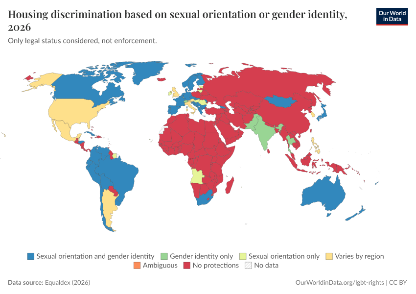 A thumbnail of the "Housing discrimination based on sexual orientation or gender identity" chart