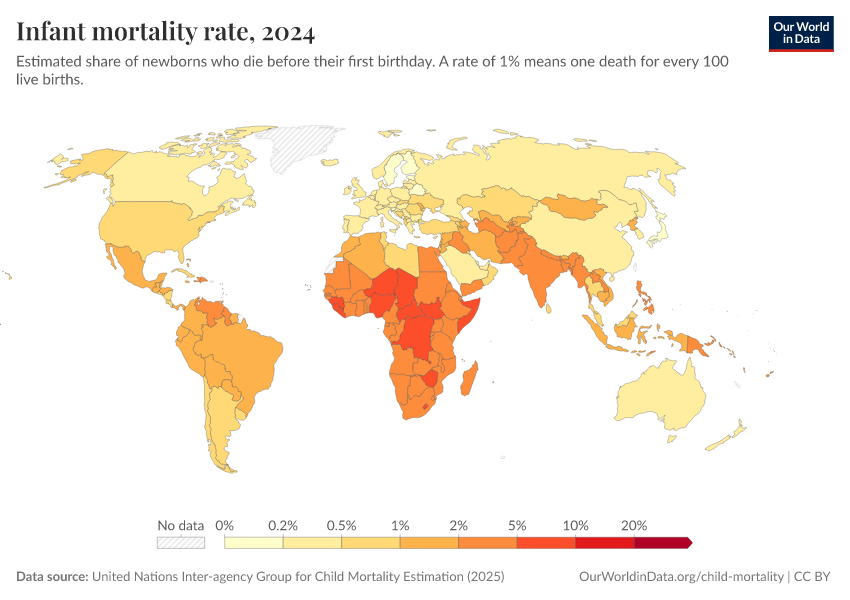 A thumbnail of the "Infant mortality rate" chart