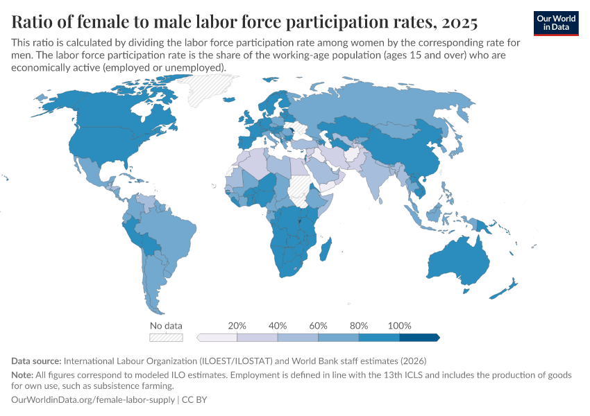 A thumbnail of the "Ratio of female to male labor force participation rates" chart